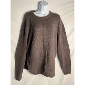 Lachlan British Inspired Wool Blend Crewneck Sweater Men’s XL Brown